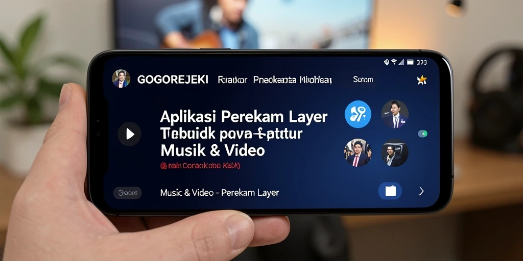 Antarmuka sederhana dan jelas dari GOGOREJEKI untuk merekam layar.