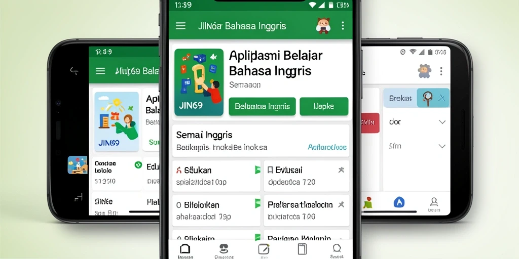Tampilan antarmuka aplikasi JIN69 yang menarik dan intuitif.
