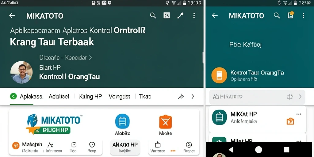 Tampilan antarmuka MIKATOTO yang intuitif dan mudah digunakan untuk kontrol orang tua.