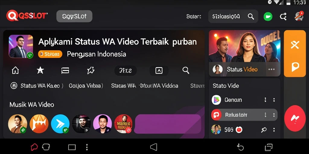 Tampilan antarmuka aplikasi QQSLOT yang menarik dan fungsional.