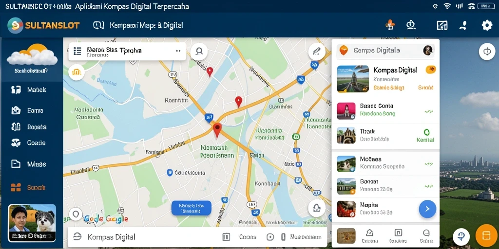 Tampilan antarmuka SULTANSLOT yang intuitif dan informatif.